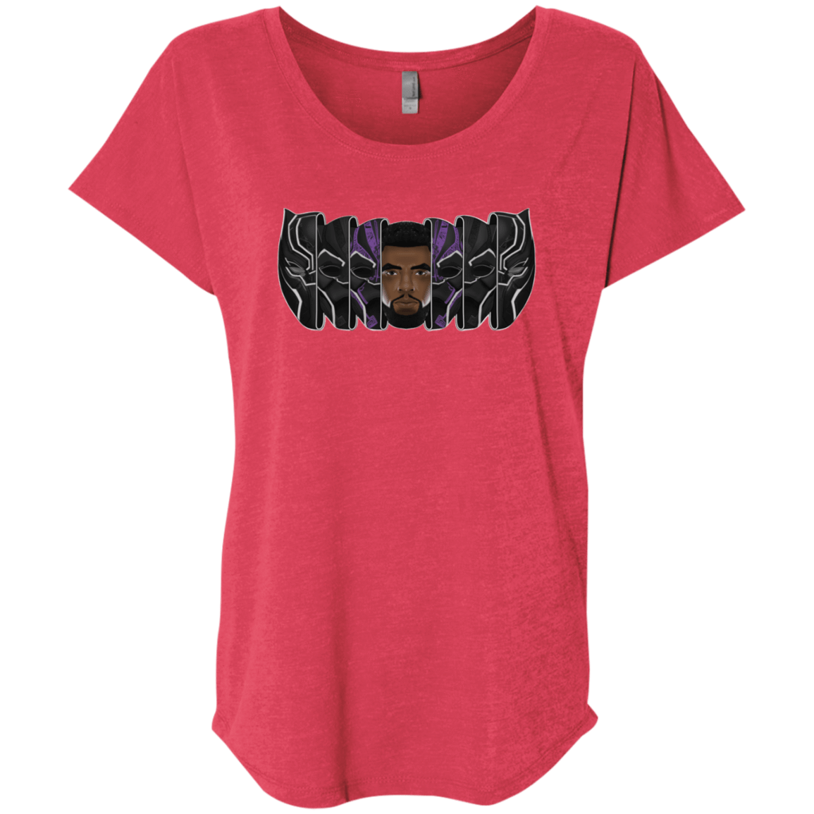 T-Shirts Vintage Red / X-Small Black Panther Mask Triblend Dolman Sleeve