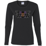 T-Shirts Black / S Black Panther Mask Women's Long Sleeve T-Shirt