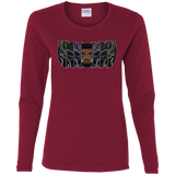 T-Shirts Cardinal / S Black Panther Mask Women's Long Sleeve T-Shirt