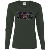 T-Shirts Forest / S Black Panther Mask Women's Long Sleeve T-Shirt