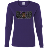 T-Shirts Purple / S Black Panther Mask Women's Long Sleeve T-Shirt