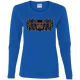 T-Shirts Royal / S Black Panther Mask Women's Long Sleeve T-Shirt