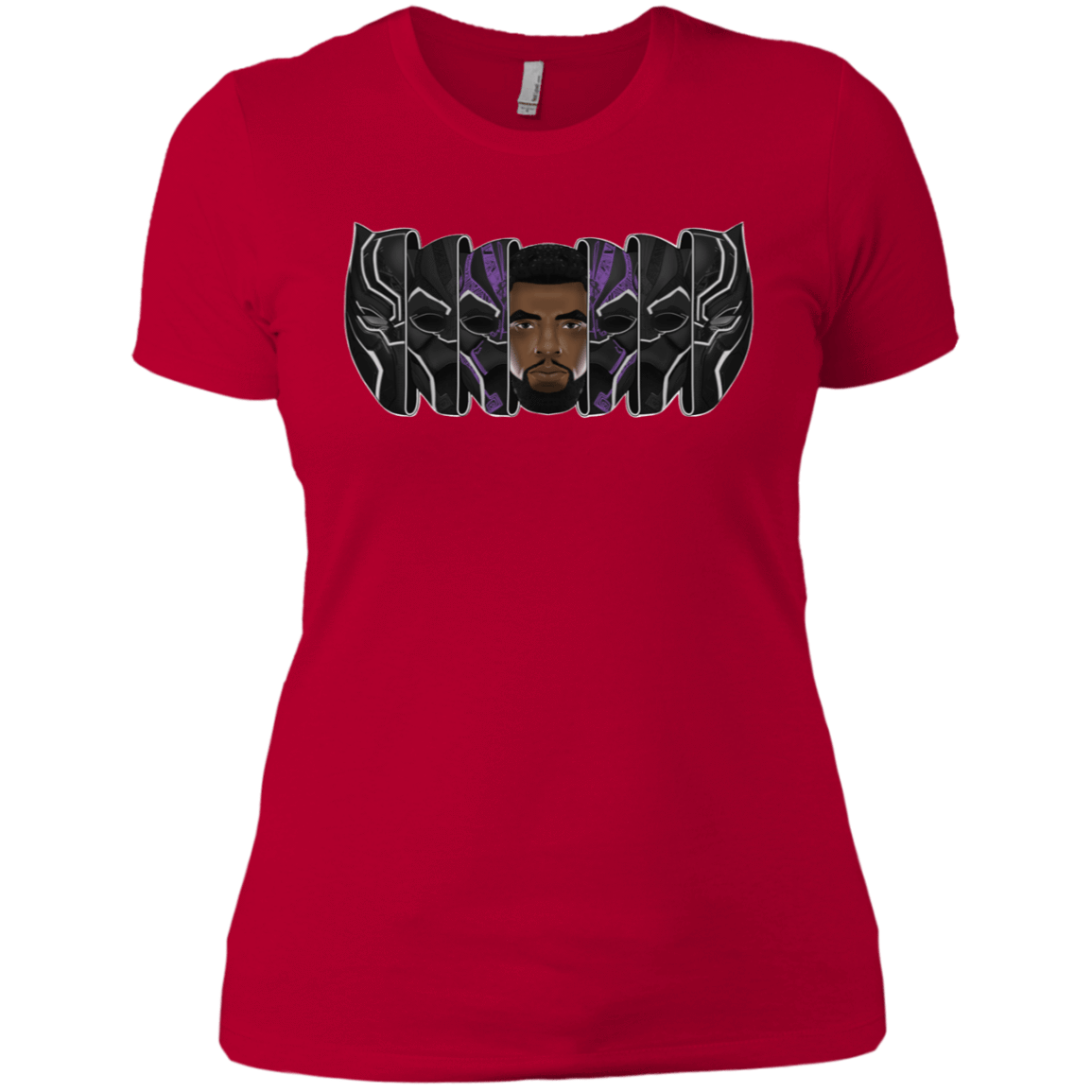 T-Shirts Red / X-Small Black Panther Mask Women's Premium T-Shirt