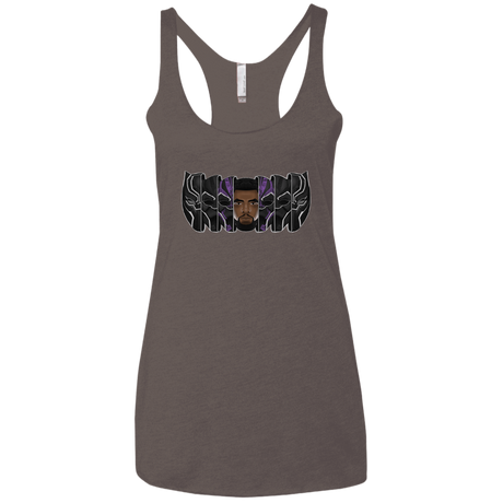 T-Shirts Macchiato / X-Small Black Panther Mask Women's Triblend Racerback Tank