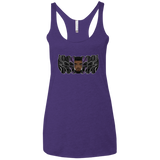 T-Shirts Purple Rush / X-Small Black Panther Mask Women's Triblend Racerback Tank