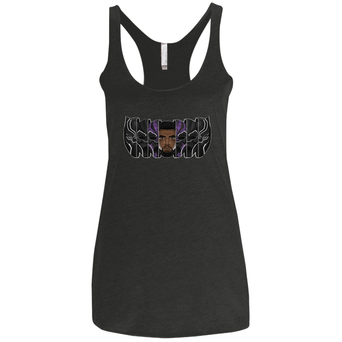 T-Shirts Vintage Black / X-Small Black Panther Mask Women's Triblend Racerback Tank