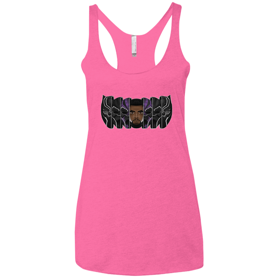 T-Shirts Vintage Pink / X-Small Black Panther Mask Women's Triblend Racerback Tank