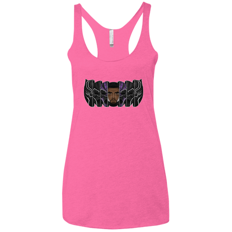 T-Shirts Vintage Pink / X-Small Black Panther Mask Women's Triblend Racerback Tank
