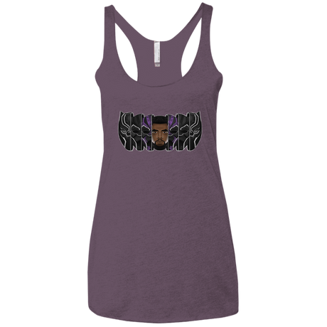 T-Shirts Vintage Purple / X-Small Black Panther Mask Women's Triblend Racerback Tank