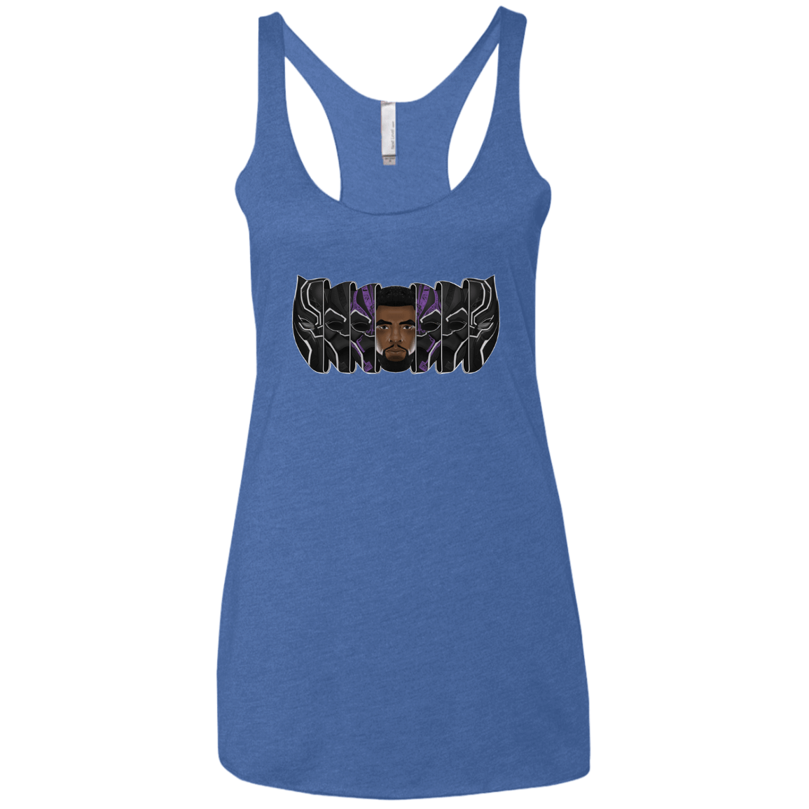 T-Shirts Vintage Royal / X-Small Black Panther Mask Women's Triblend Racerback Tank