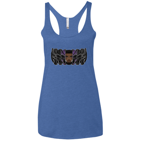T-Shirts Vintage Royal / X-Small Black Panther Mask Women's Triblend Racerback Tank