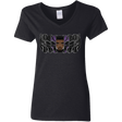 T-Shirts Black / S Black Panther Mask Women's V-Neck T-Shirt