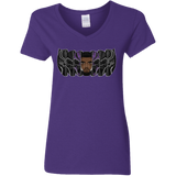 T-Shirts Purple / S Black Panther Mask Women's V-Neck T-Shirt