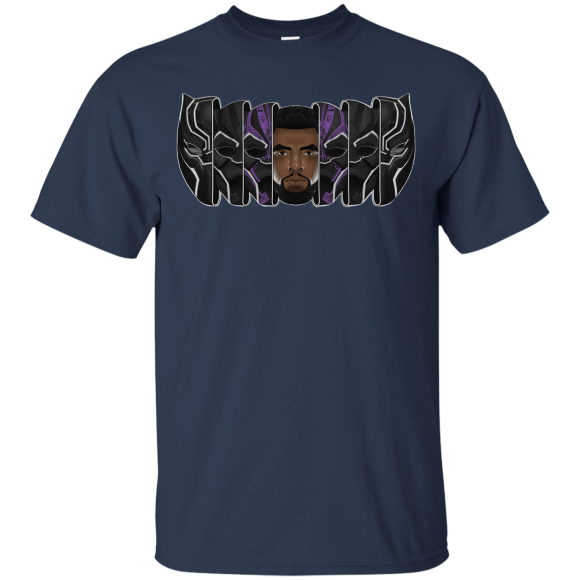 T-Shirts Navy / YXS Black Panther Mask Youth T-Shirt