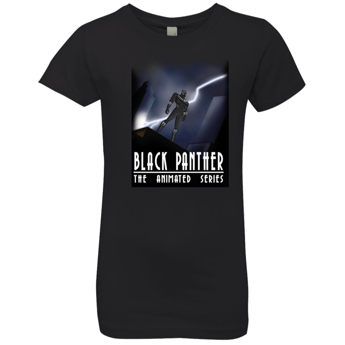 T-Shirts Black / YXS Black Panther The Animated Series Girls Premium T-Shirt