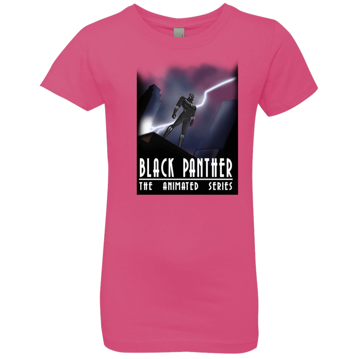T-Shirts Hot Pink / YXS Black Panther The Animated Series Girls Premium T-Shirt