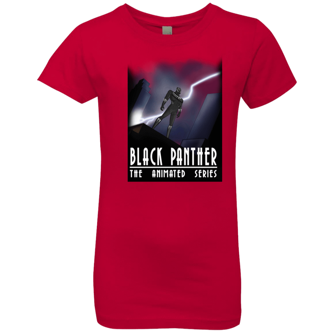 T-Shirts Red / YXS Black Panther The Animated Series Girls Premium T-Shirt