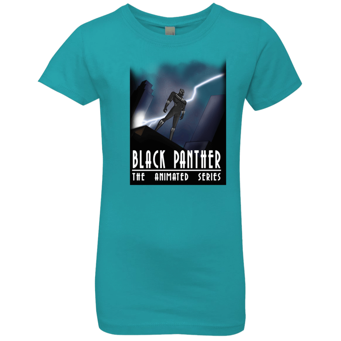 T-Shirts Tahiti Blue / YXS Black Panther The Animated Series Girls Premium T-Shirt