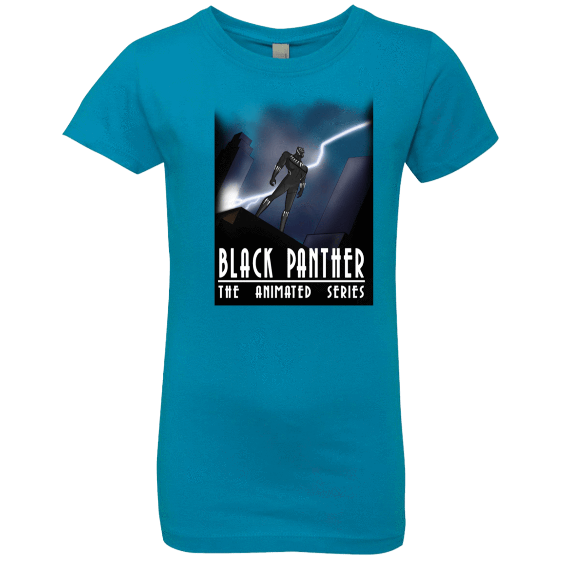 T-Shirts Turquoise / YXS Black Panther The Animated Series Girls Premium T-Shirt