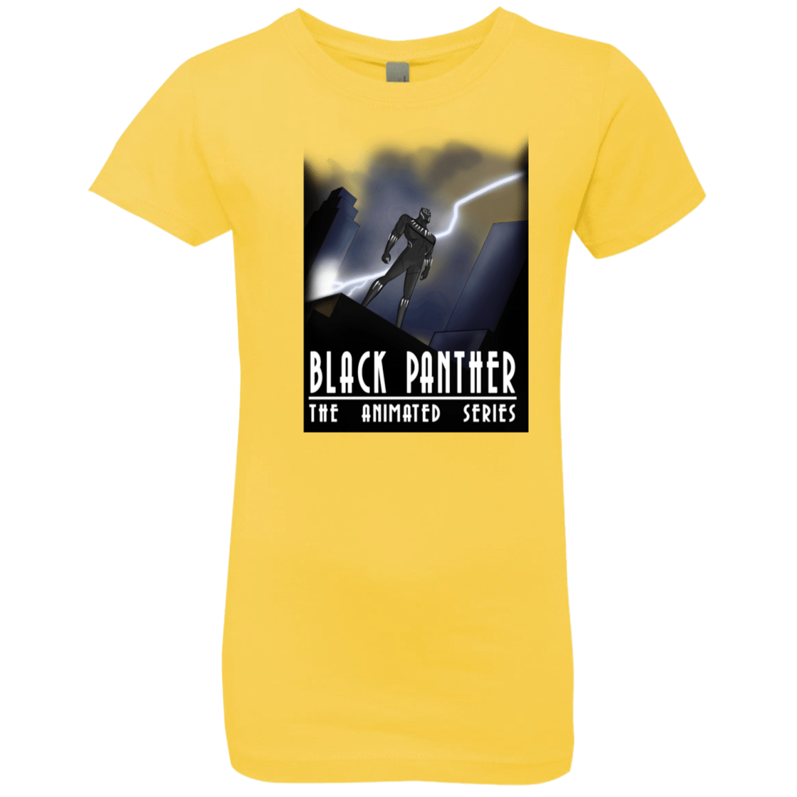 T-Shirts Vibrant Yellow / YXS Black Panther The Animated Series Girls Premium T-Shirt