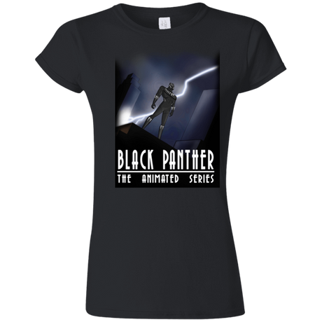 T-Shirts Black / S Black Panther The Animated Series Junior Slimmer-Fit T-Shirt