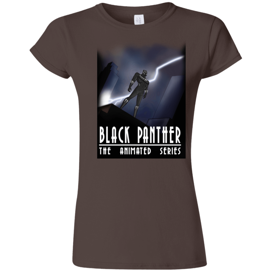 T-Shirts Dark Chocolate / S Black Panther The Animated Series Junior Slimmer-Fit T-Shirt