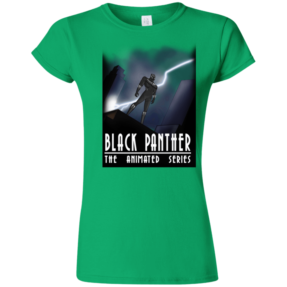 T-Shirts Irish Green / S Black Panther The Animated Series Junior Slimmer-Fit T-Shirt