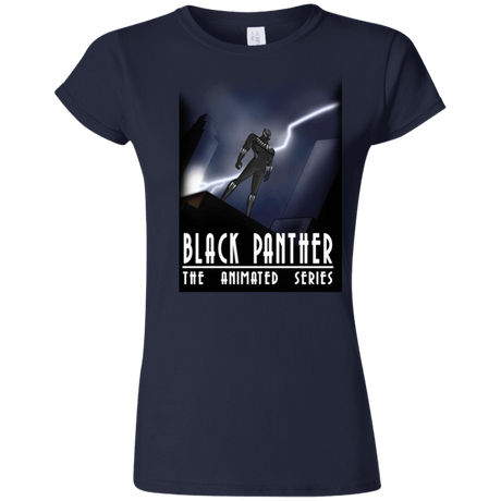 T-Shirts Navy / S Black Panther The Animated Series Junior Slimmer-Fit T-Shirt