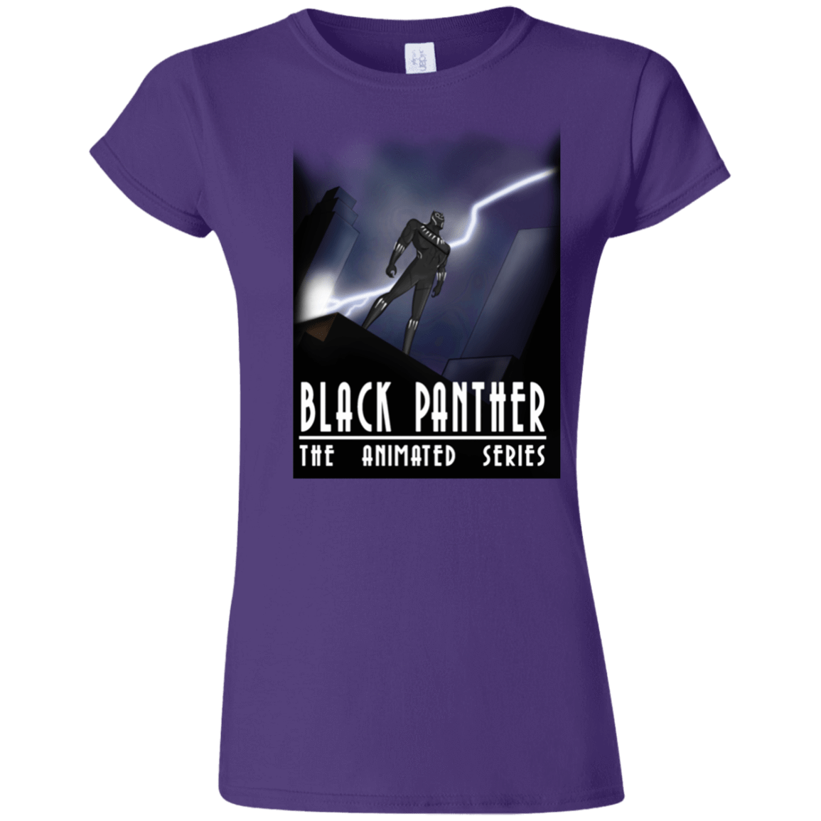 T-Shirts Purple / S Black Panther The Animated Series Junior Slimmer-Fit T-Shirt