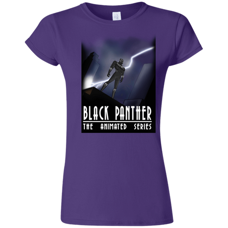 T-Shirts Purple / S Black Panther The Animated Series Junior Slimmer-Fit T-Shirt