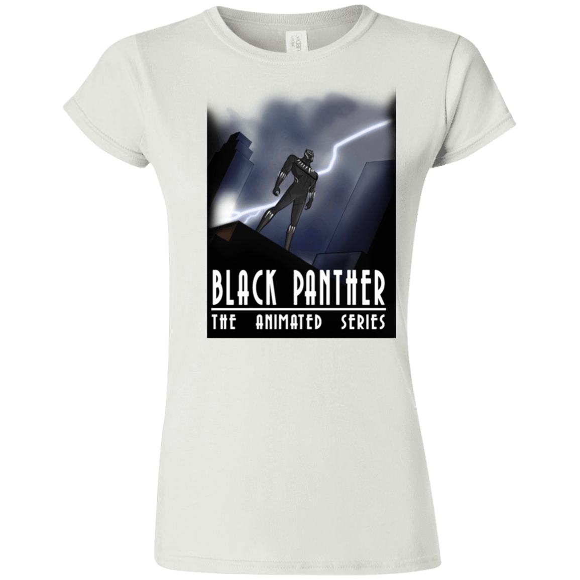 T-Shirts White / S Black Panther The Animated Series Junior Slimmer-Fit T-Shirt