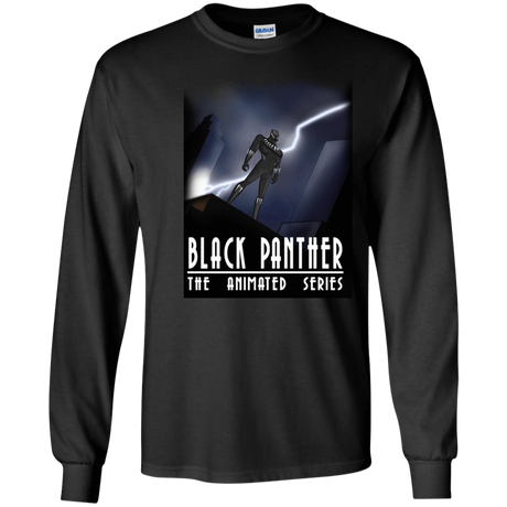 T-Shirts Black / S Black Panther The Animated Series Men's Long Sleeve T-Shirt