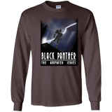 T-Shirts Dark Chocolate / S Black Panther The Animated Series Men's Long Sleeve T-Shirt