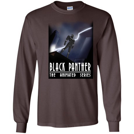 T-Shirts Dark Chocolate / S Black Panther The Animated Series Men's Long Sleeve T-Shirt