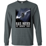 T-Shirts Dark Heather / S Black Panther The Animated Series Men's Long Sleeve T-Shirt