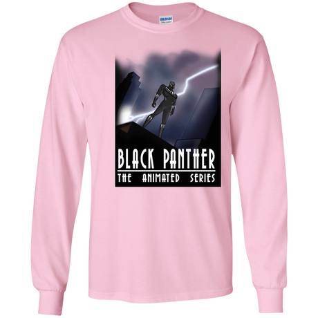 T-Shirts Light Pink / S Black Panther The Animated Series Men's Long Sleeve T-Shirt