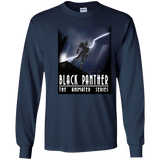 T-Shirts Navy / S Black Panther The Animated Series Men's Long Sleeve T-Shirt