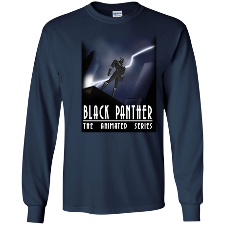 T-Shirts Navy / S Black Panther The Animated Series Men's Long Sleeve T-Shirt