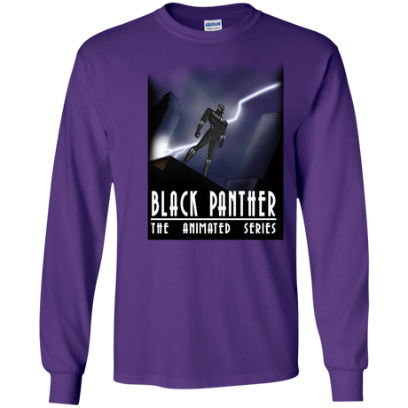 T-Shirts Purple / S Black Panther The Animated Series Men's Long Sleeve T-Shirt