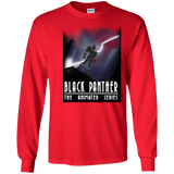 T-Shirts Red / S Black Panther The Animated Series Men's Long Sleeve T-Shirt