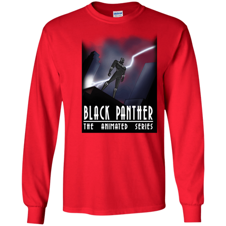 T-Shirts Red / S Black Panther The Animated Series Men's Long Sleeve T-Shirt