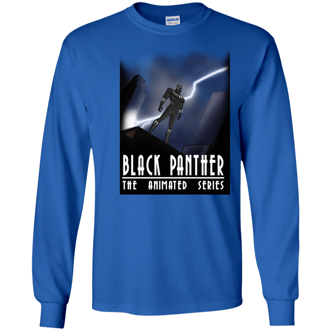 T-Shirts Royal / S Black Panther The Animated Series Men's Long Sleeve T-Shirt