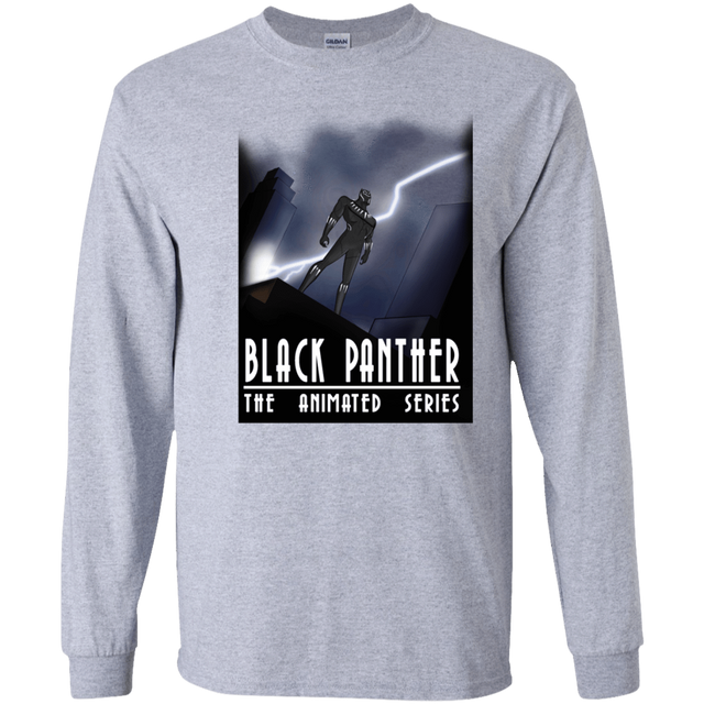 T-Shirts Sport Grey / S Black Panther The Animated Series Men's Long Sleeve T-Shirt