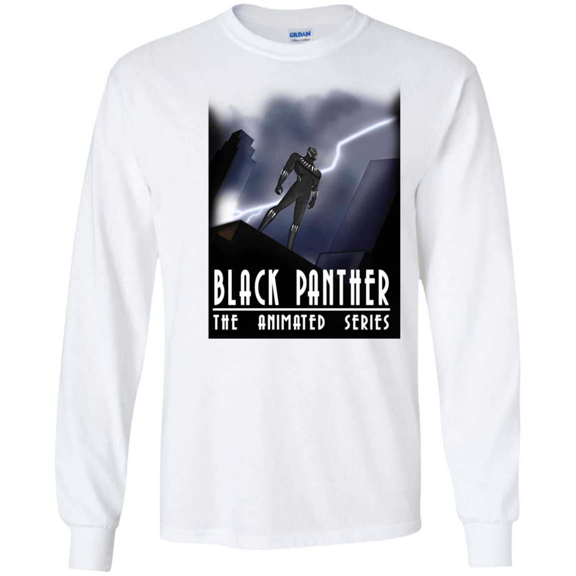 T-Shirts White / S Black Panther The Animated Series Men's Long Sleeve T-Shirt