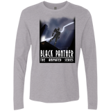 T-Shirts Heather Grey / S Black Panther The Animated Series Men's Premium Long Sleeve