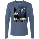 T-Shirts Indigo / S Black Panther The Animated Series Men's Premium Long Sleeve