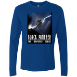 T-Shirts Royal / S Black Panther The Animated Series Men's Premium Long Sleeve