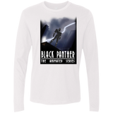 T-Shirts White / S Black Panther The Animated Series Men's Premium Long Sleeve
