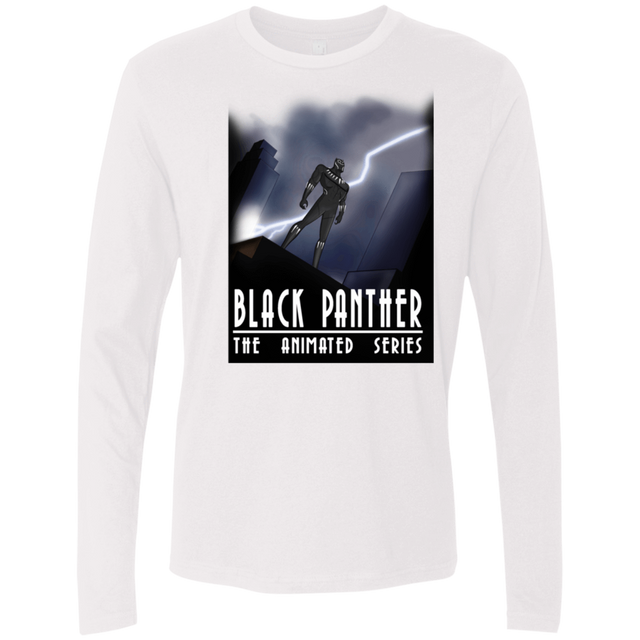 T-Shirts White / S Black Panther The Animated Series Men's Premium Long Sleeve