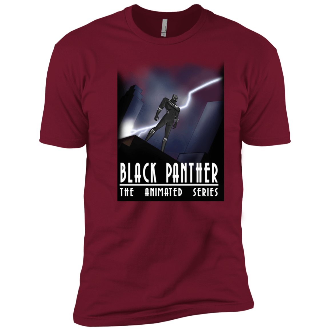T-Shirts Cardinal / X-Small Black Panther The Animated Series Men's Premium T-Shirt